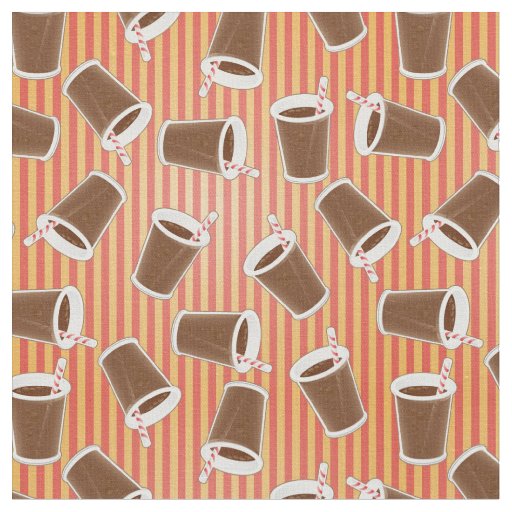 Fast food pattern fabric