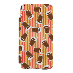 Fast food pattern iPhone SE/5/5s wallet case