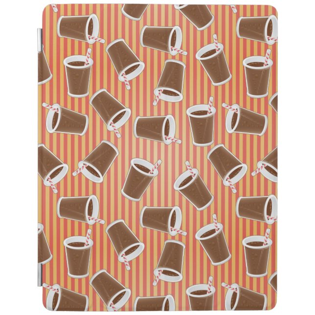 Fast food pattern iPad smart cover (Front)