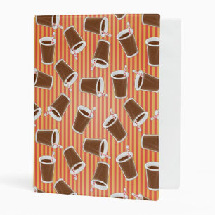Fast food pattern mini binder