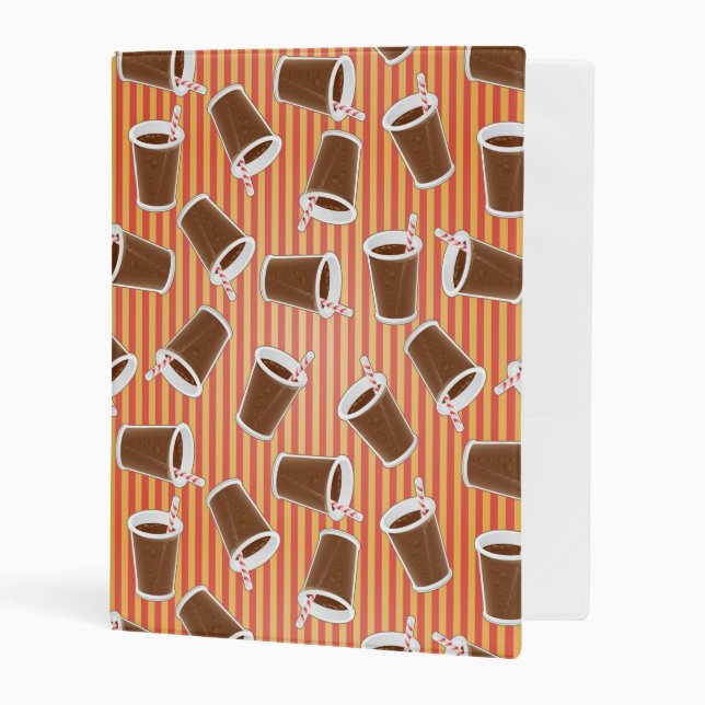 Fast food pattern mini binder (Front/Inside)
