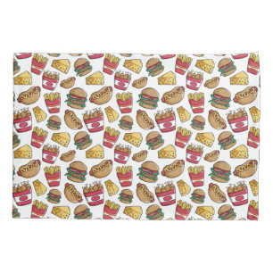 Fast Food Pattern pillowcases