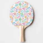 Fast food pattern Ping-Pong paddle