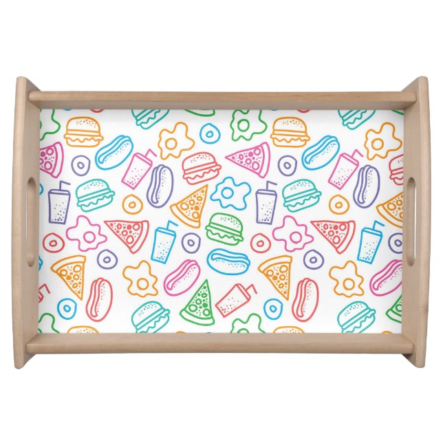 Fast food pattern serving tray (Front)