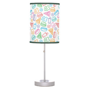 Fast food pattern table lamp