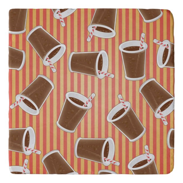 Fast food pattern trivet (Front)