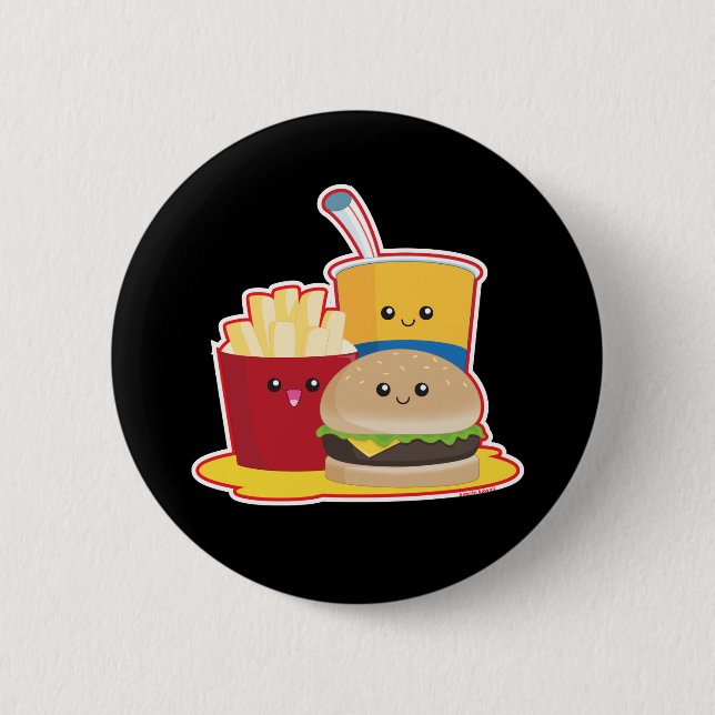 Fast Food Pinback Button (Front)