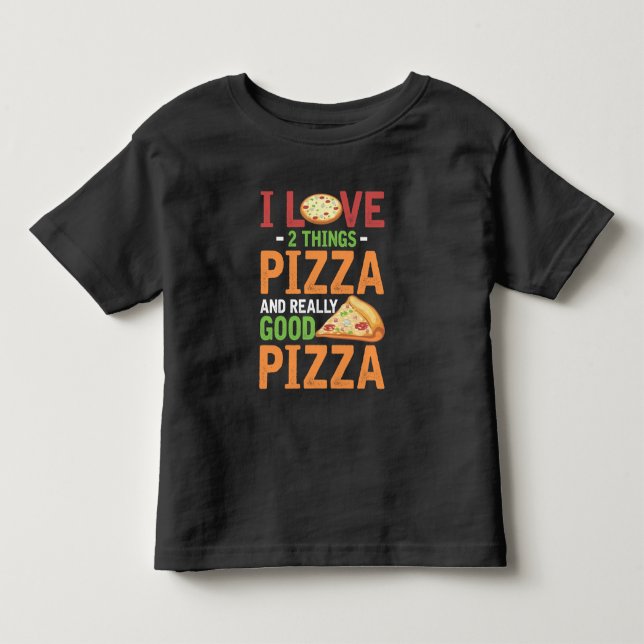 Fast Food Pizza Slice Lover Foodie Toddler T-shirt (Front)