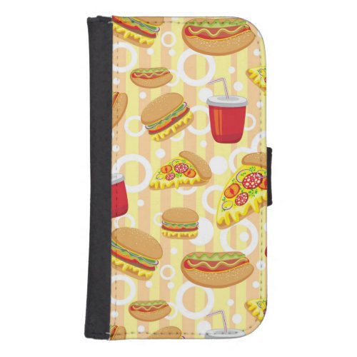 Fast Food Wallet Phone Case For Samsung Galaxy S4