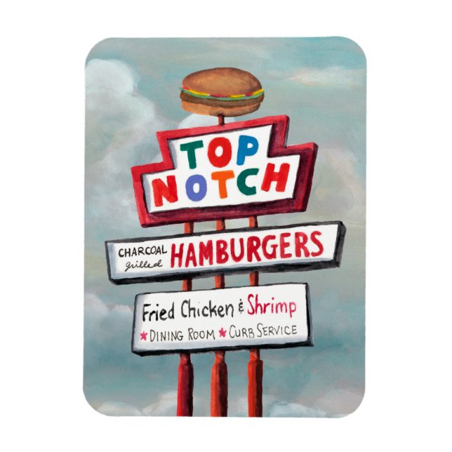 Fast Food Sign Magnet (Vertical)