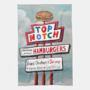 Fast Food Sign Towel