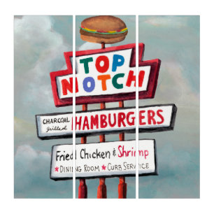 Fast Food Sign Triptych