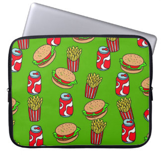 Fast Food Wallpaper Laptop Sleeve
