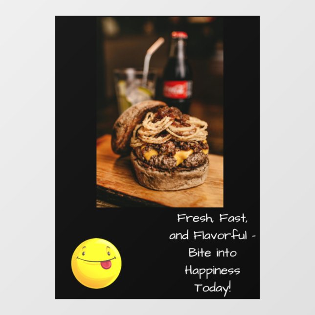 Fast Food Window Cling (Sheet)