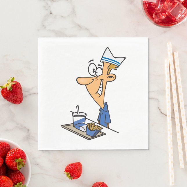 Fast Food Worker Napkins (Creator Uploaded)