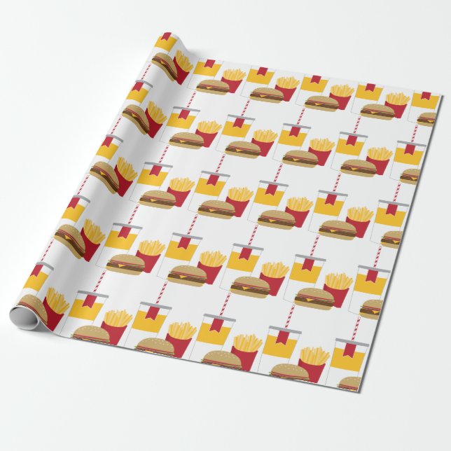 Fast Food Wrapping Paper (Unrolled)