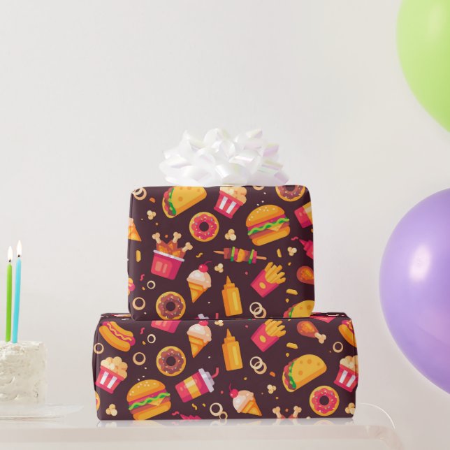 Fast Food Wrapping Paper (Party Gifts)