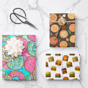 Fast Food Wrapping Paper Sheets