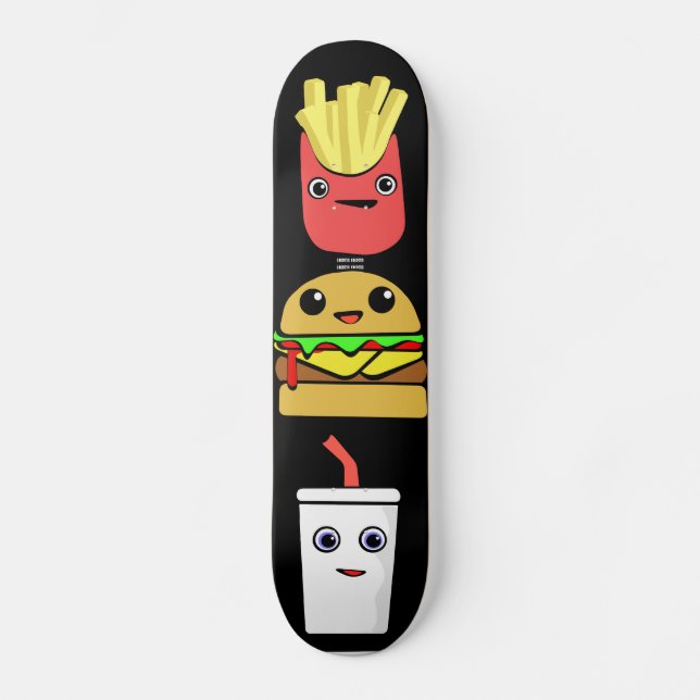 Fast Foodies Skateboard Deck (Front)