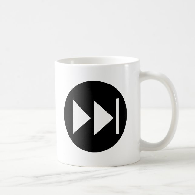 Fast Forward Button Symbol Coffee Mug (Right)