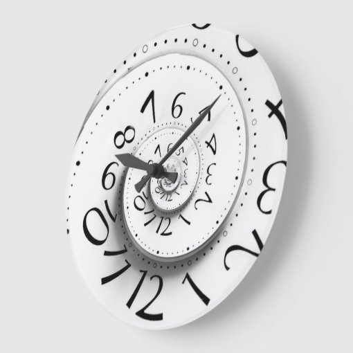 Fast Forward Time Spiral Clock | Zazzle