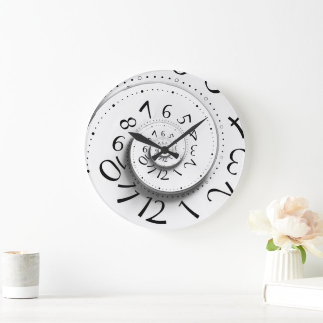 Fast Forward Time Spiral Clock | Zazzle