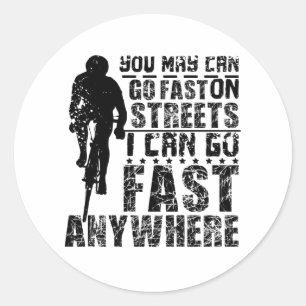 Fast Gravel Bike Classic Round Sticker
