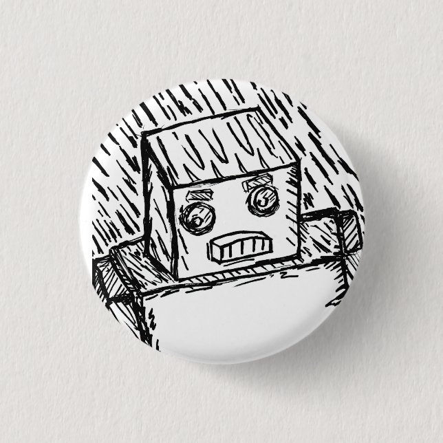Fast KARL Pensive Robot Button (Front)