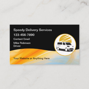 Fast Local Delivery Services Business Card
