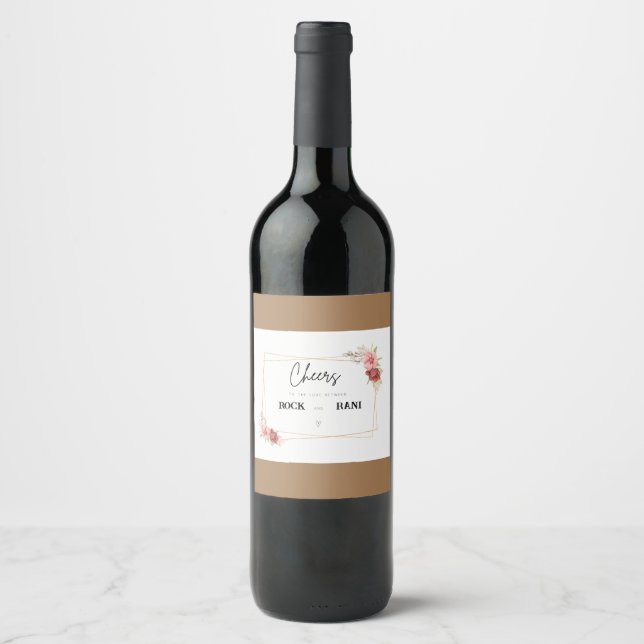 Fast meet between each other  with  wine lable win label (Front)