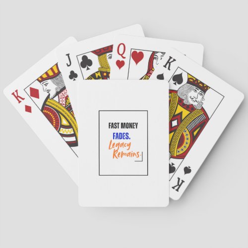 Fast Money Fades Poker Cards | Legacy Design
