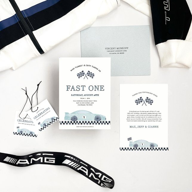 Fast One Birthday Invitation (Creator Uploaded)