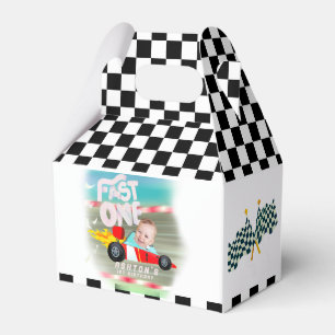 Fast One Birthday Party Favor Boxes