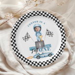 Fast One Blue race car 1st Photo Birthday Paper Plates<br><div class="desc">Fast One Blue race car 1st Photo Birthday Paper Plates
Matching items available.</div>