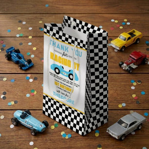 Fast One Race Car 1st Birthday Party Small Gift Bag