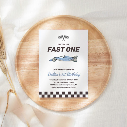  Fast One Race Car 1st Boy's Birthday Party