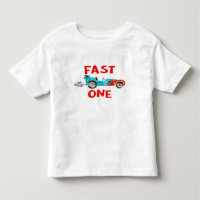 FAST ONE race car boy turning 1