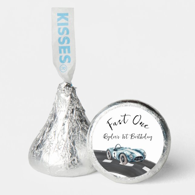 Fast One Race Car First Birthday Hershey®'s Kisses® (Front)