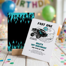 Fast One Race Car Gasser 1st Birthday