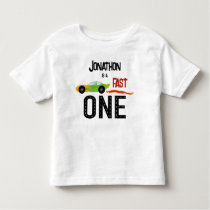 Fast ONE racecar first birthday party Toddler T-shirt