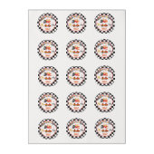 Fast One Racing First Birthday  Edible Frosting Rounds (Sheet)