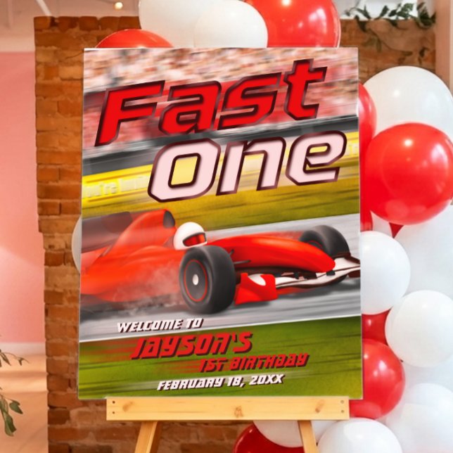 Fast One - Racing Welcome Sign (Creator Uploaded)