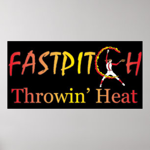 Fast Pitch Softball Version 1 Poster