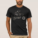 Fast Racing Cafe Racer Motorcyle Rider T-shirt at Zazzle