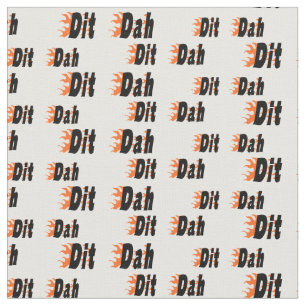 Fast Sending Dits and Dahs Ham Radio Fabric