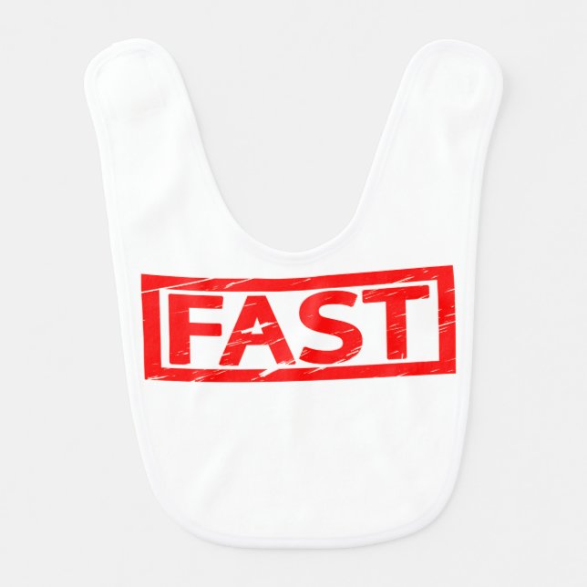 Fast Stamp Baby Bib (Front)