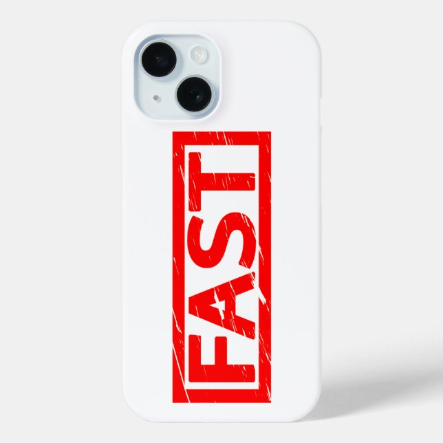 Fast Stamp Case-Mate iPhone Case (Back)
