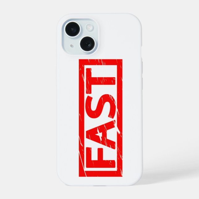 Fast Stamp Iphone Case (Back)
