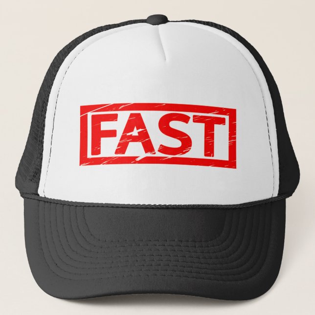 Fast Stamp Trucker Hat (Front)