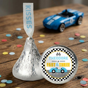 Fast & Three Race Car 3rd Birthday Party Hershey®'s Kisses®